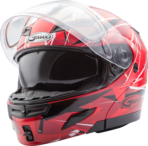 Gmax Gm-54S Modular Scribe Snow Helmet Red/Maroon 3X G2549039