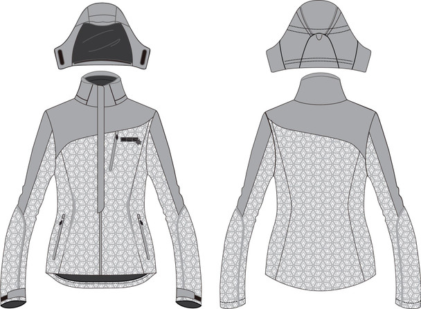 DSG Malea Softshell Jacket White Snowflake 4X 98920