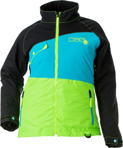 DSG Verge Jacket Black/Blue/Lime 3X 51254