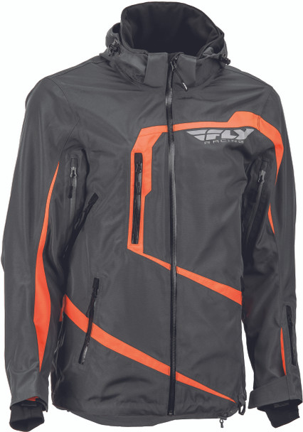 Fly Racing Fly Carbon Jacket Grey/Orange Sm 470-4048S