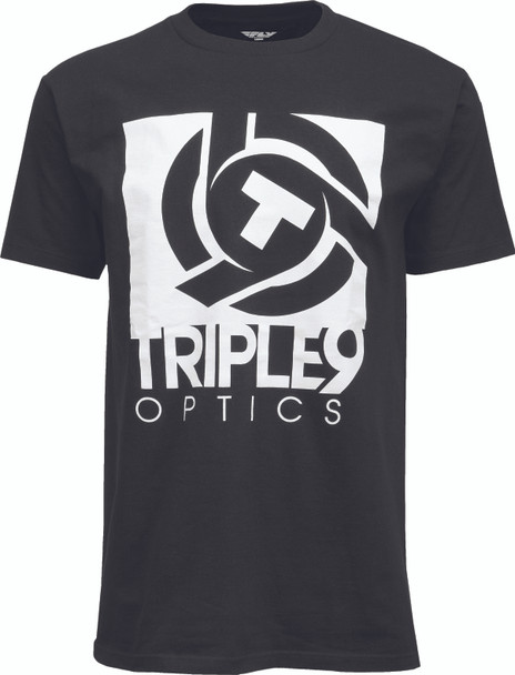 Triple 9 Logo Tee Black Md 37-2750M