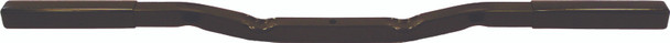 American Mfg Curved Bar W/Rubber Caps Black 1.25"X1.25"X48" 3327
