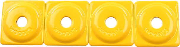 Woodys Square Digger Support Plate 96/Pk Yellow Asw2-3800-B