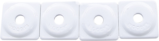 Woodys Square Digger Support Plate White 24/Pk Asw2-3815