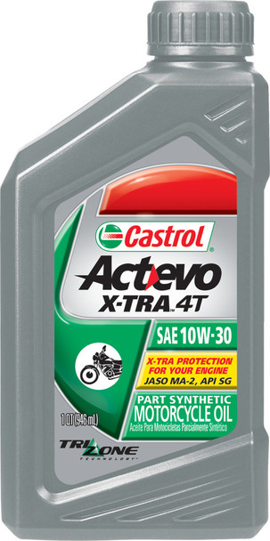 Castrol Motor Oil Act Evo X-Tra 4T Syn 10W40 55 Gal Drum 55621