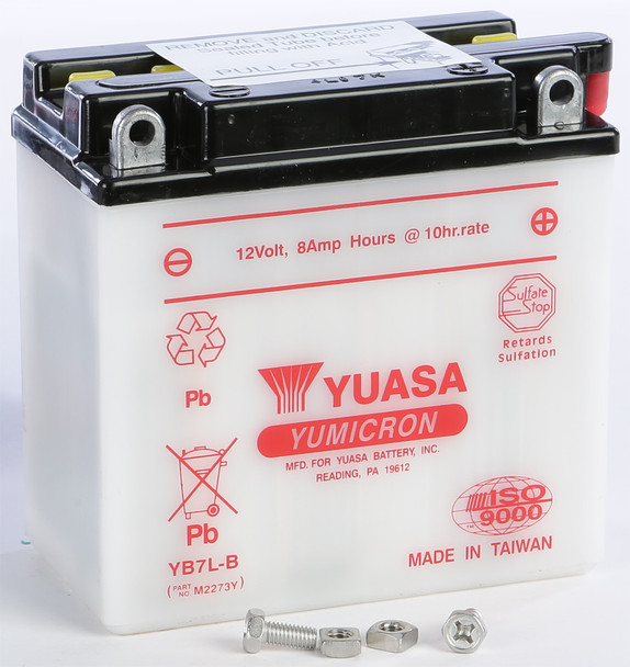Yuasa Battery Yb7L-B Conventional Yuam2273Y