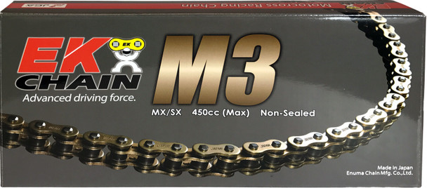 EK Chain M3 Non-Sealed 520-120L Gld 520M3-120G