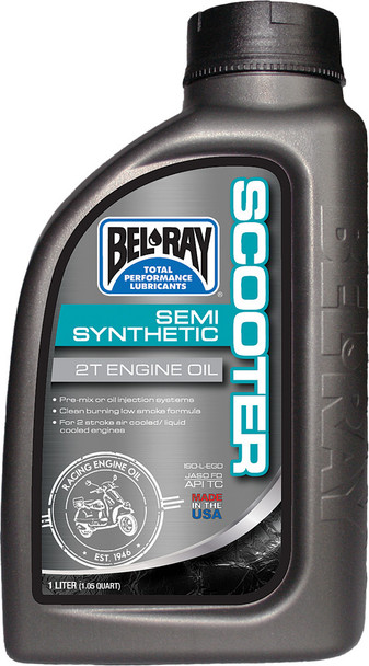 Bel-Ray Scooter Semi-Synthetic 2T Engine Oil 1L 99420-B1Lw