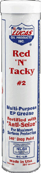 Lucas Red 'N' Tacky #2 Grease 14.5Oz Cartridge 10005-30