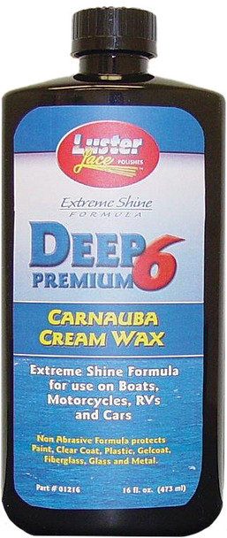 Luster Lace Deep Premium 6 Carnauba Cream Wax 16 Fl. Oz 1216