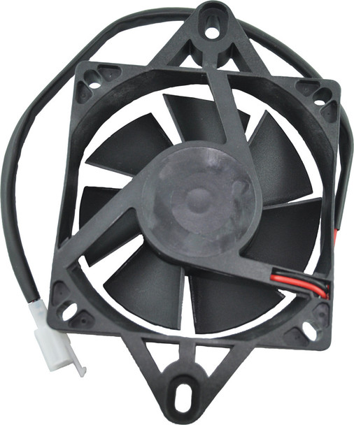 Mogo Parts Cooling Fan 200 250Cc 7 Fins 4.75" 2-Wire- Rd/Bk 19-0101