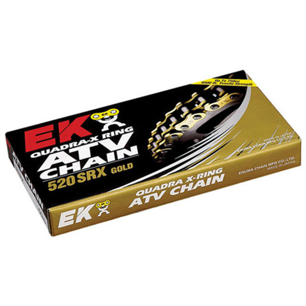 Kayo "X" Ring Chain 520 X 100 Gold 701-520Srx-100G