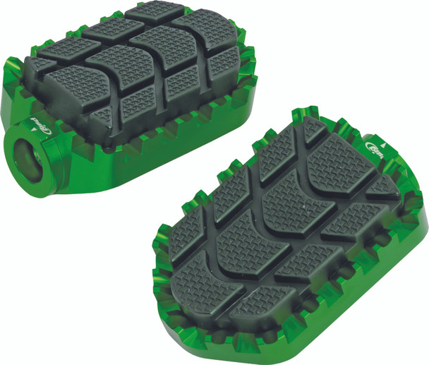 Puig Footpegs Enduro Green 7587V