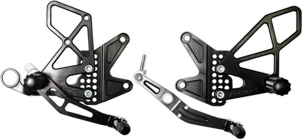 Vortex Rear Set Complete Blk Yam Rs616K