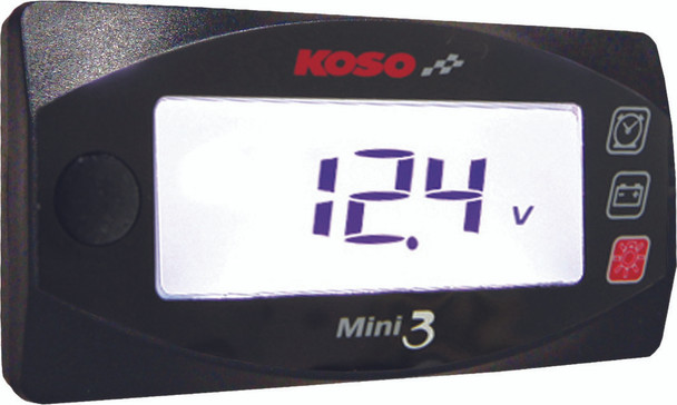 Koso Mini 3 Clock & Volt Meter Ba003160