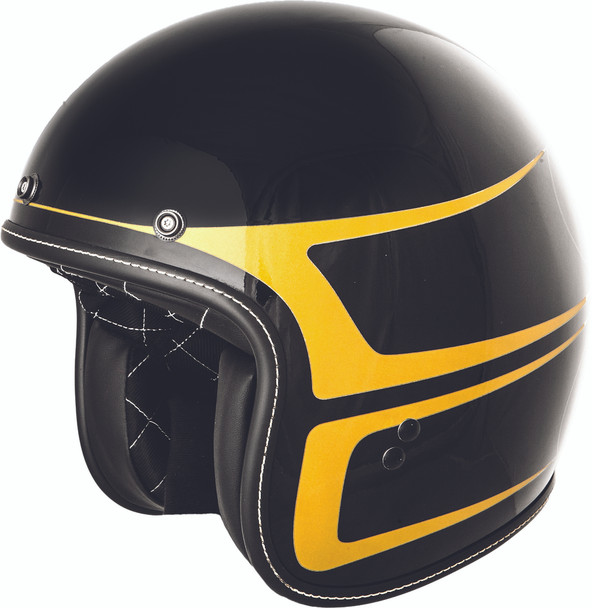 Fly Racing .38 Scallop Helmet Black/Yellow Xl 73-8235X
