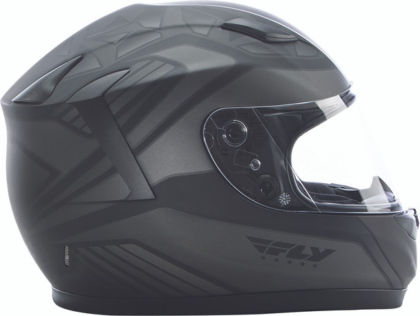 Fly Racing Conquest Mosaic Helmet Matte Black/Grey Xs 73-8420Xs