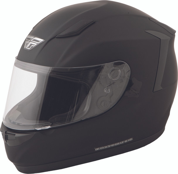 Fly Racing Conquest Solid Helmet Matte Black Sm 73-8400S