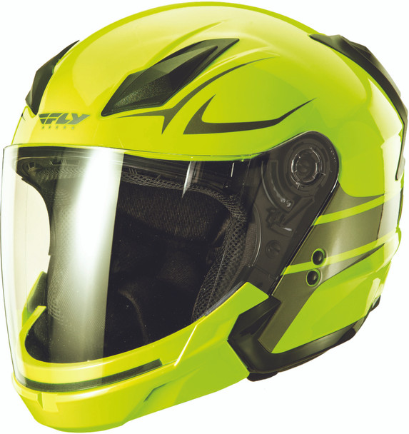 Fly Racing Tourist Vista Helmet Hi-Vis/Gunmetal Md F73-8106~3