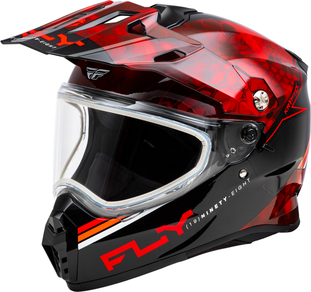 Fly Racing Trekker Cw Conceal Helmet Dual Shld Red/Black Xl 73-31358X
