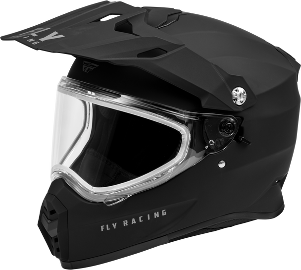 Fly Racing Trekker Cw Solid Helmet Dual Shld Matte Black Xs 73-31364Xs