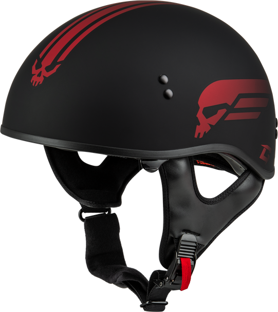 Gmax Hh-65 Retribution Helmet Matte Black/Red 3X H16511329