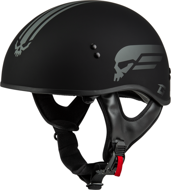 Gmax Hh-65 Retribution Helmet Matte Black/Silver 3X H16511819