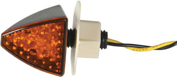 DMP Led Marker Light Fuses Flush/ Panel Mount Carbon W/Clear Len 900-2036