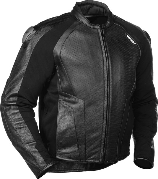 Fly Racing Apex Leather Jacket Black Sz 42 #5948 478-700~42