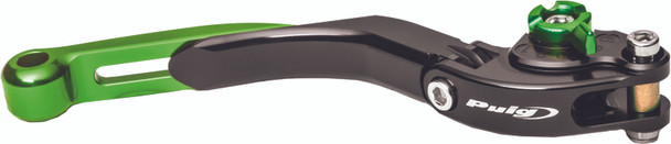 Puig Lever Brake Black/Green Extendable Foldable 19Vnv