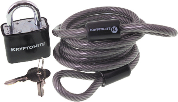 Kryptonite Cable & Padlock 5/16" X 6' 210412