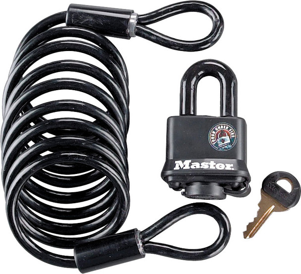 Master Lock Cable & Padlock 6'X.25" 613Dat