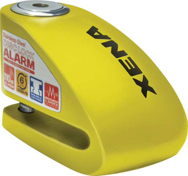 Xena Xx10 Alarm Disc Lock 3.3" X 2.4" (Yellow) Xx10-Y