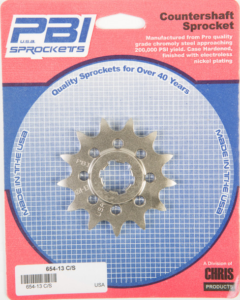 Pbi Front Cs Sprocket Steel 13T-520 Suz/Yam 654-13