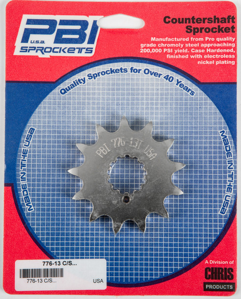 Pbi Front Cs Sprocket Steel 13T-530 Kaw/Suz/Yam 776-13