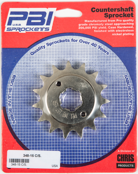 Pbi Front Cs Sprocket Steel 15T-530 Hon 348-15