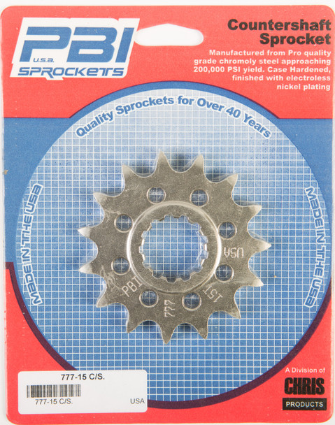 Pbi Front Cs Sprocket Steel 15T-530 Yam 777-15