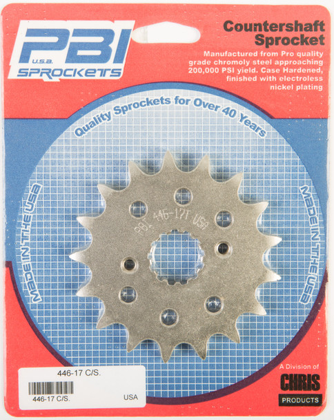 Pbi Front Cs Sprocket Steel 17T-530 Kaw 446-17