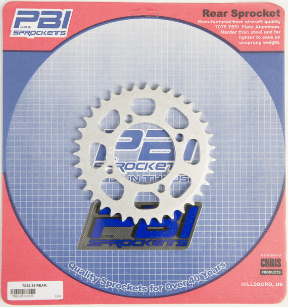 Pbi Rear Sprocket Aluminum 35T-420 Yam 7022-35-1