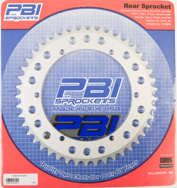 Pbi Rear Sprocket Aluminum 45T-520 Yam 7056-45-3