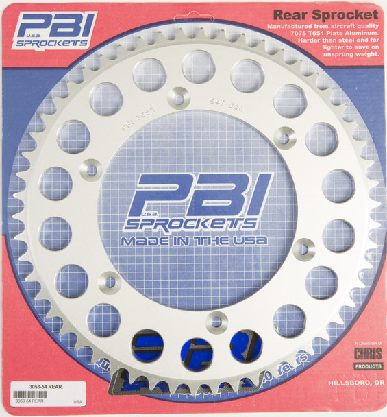 Pbi Rear Sprocket Aluminum 54T-520 Hon 3053-54-3