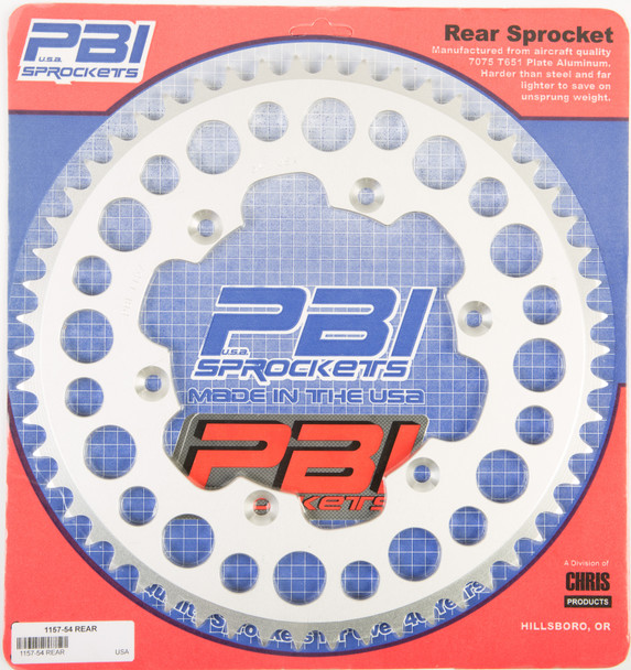 Pbi Rear Sprocket Aluminum 54T-520 Husq/Suz 1157-54-3