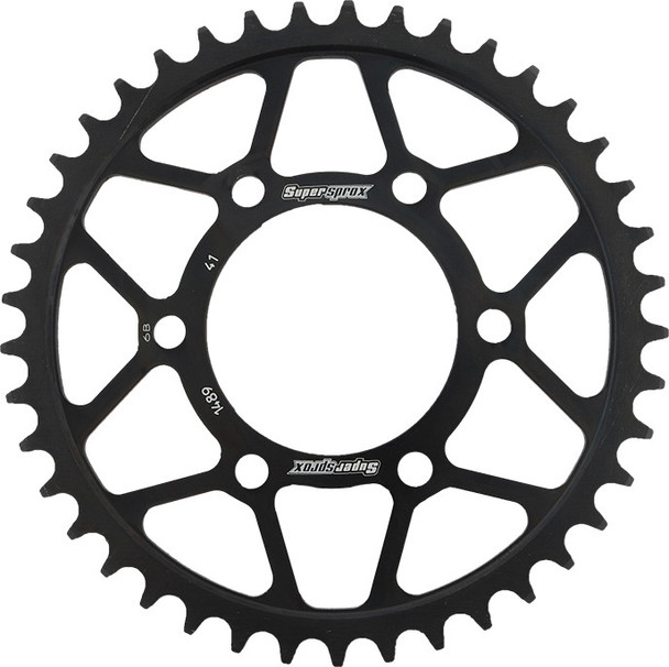 Supersprox Rear Sprocket Steel 41T-525 Blk Kaw Rfe-1489-41-Blk