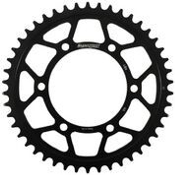 Supersprox Rear Sprocket Steel 46T-520 Blk Hon/Kaw/Yam Rfe-486-46-Blk