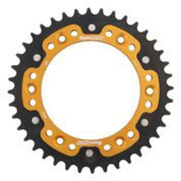 Supersprox Rear Stealth Sprocket Alu/Stl 40T-520 Gld Hus/Husq/Ktm Rst-990-40-Gld