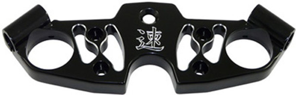 Yana Shiki Top Clamp Black Skeleton Suz Gsx1300R '99-12 A4267Abspeed