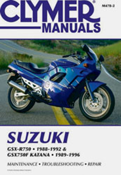 Clymer Repair Manual Suz Gsx-R750 Cm4782