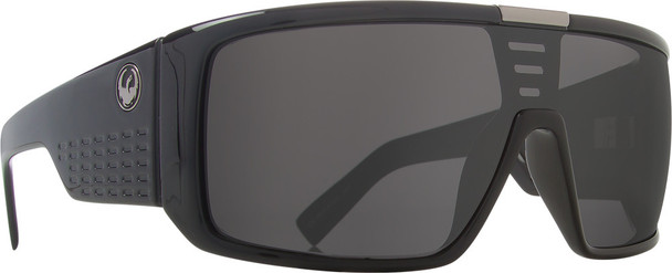 Dragon Domo Sunglasses Jet W/Grey Lens 720-1492