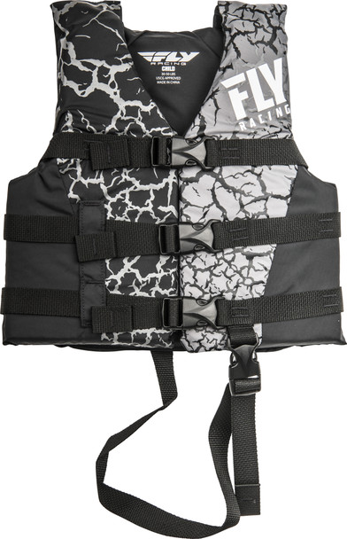 Fly Racing Nylon Life Jacket Black/Grey Child 112224-701-001-18