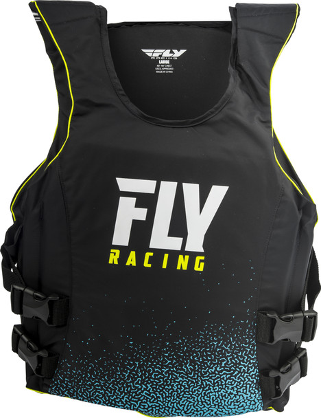 Fly Racing Nylon Life Jacket Pullover Black/Blue Sm 113024-700-020-18